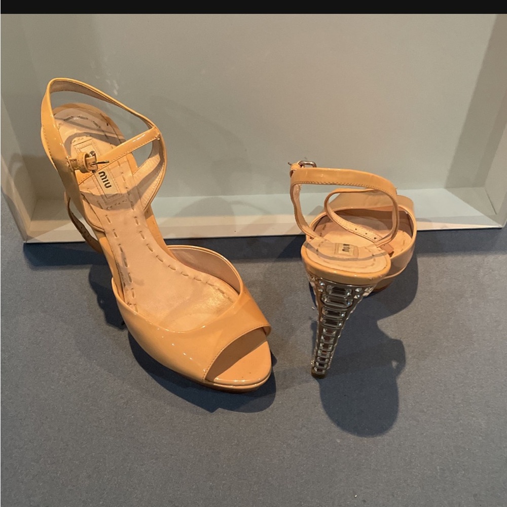 Beige Miu Miu Heels